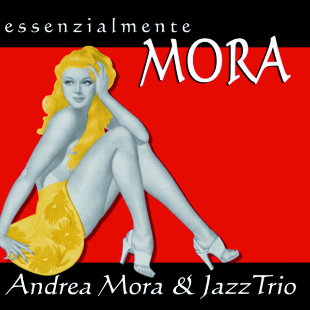 Copertina di Essenzialmente Mora: una pin-up su fondo rosso