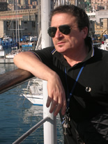 Andrea Mora sul porto di Genova